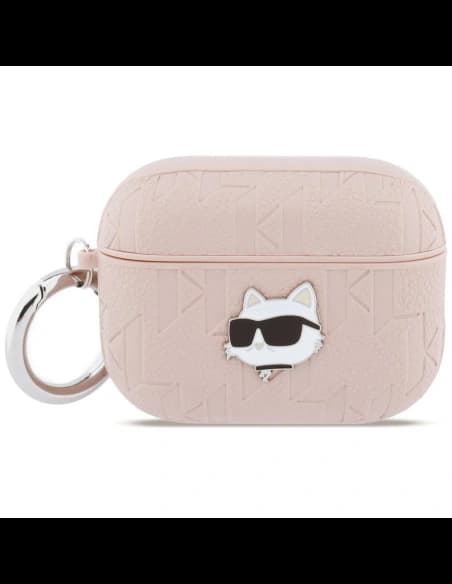 Karl Lagerfeld Monogram Choupette Fej Apple AirPods Pro 3 rózsaszín
