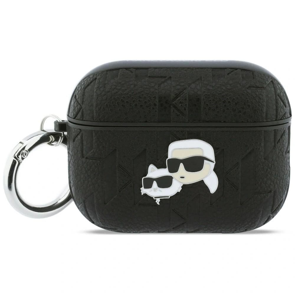 Karl Lagerfeld Monogram Karl & Choupette Fej Apple AirPods Pro 3 fekete
 - 1