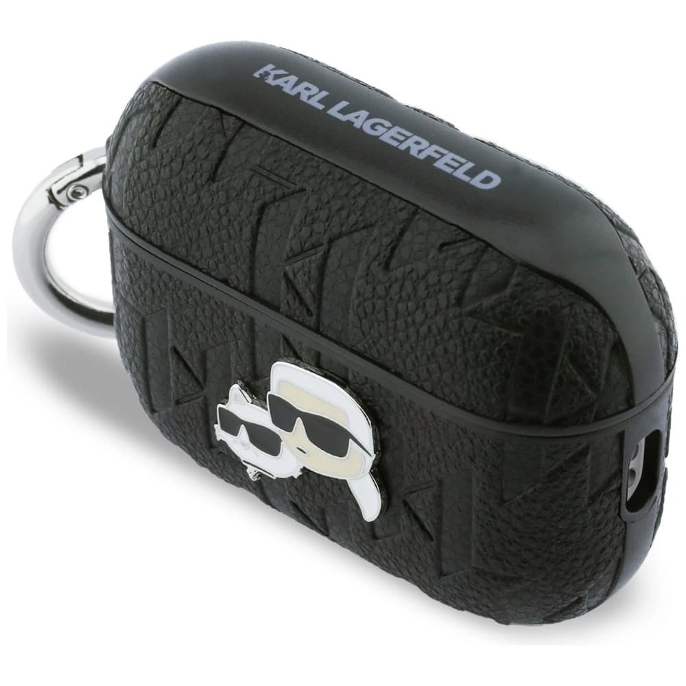 Karl Lagerfeld Monogram Karl & Choupette Fej Apple AirPods Pro 3 fekete
 - 3
