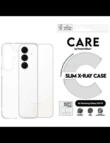 Etui CARE by PanzerGlass Fashion X-Ray   do Samsung Galaxy S25 FE przezroczysty