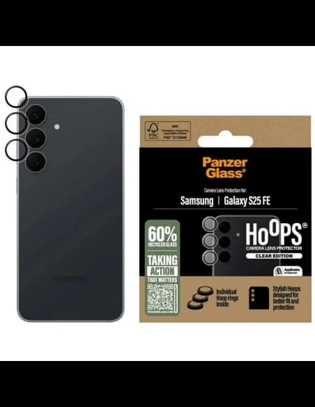 Szkło hartowane na obiektyw PanzerGlass  Hoops Lens Protector do Samsung Galaxy S25 FE przezroczysty