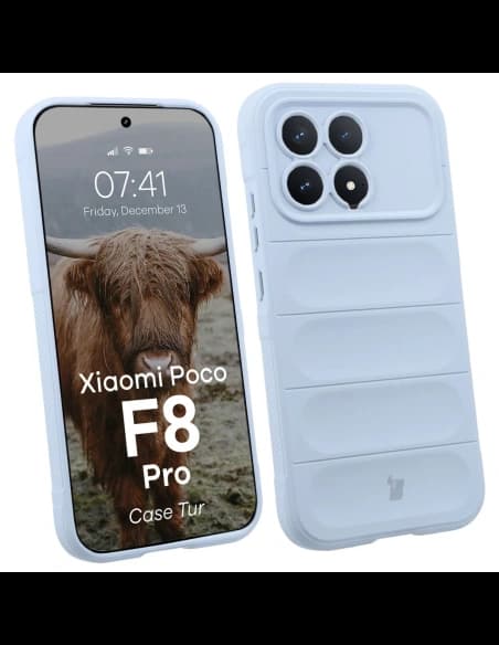 Pancéřové etui Bizon Case Tur do Xiaomi POCO F8 Pro, světle modré