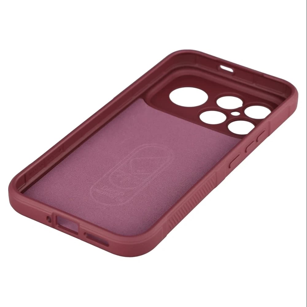 Etui rezistent Bizon Case Tur pentru Xiaomi POCO F8 Ultra, burgund
 - 3