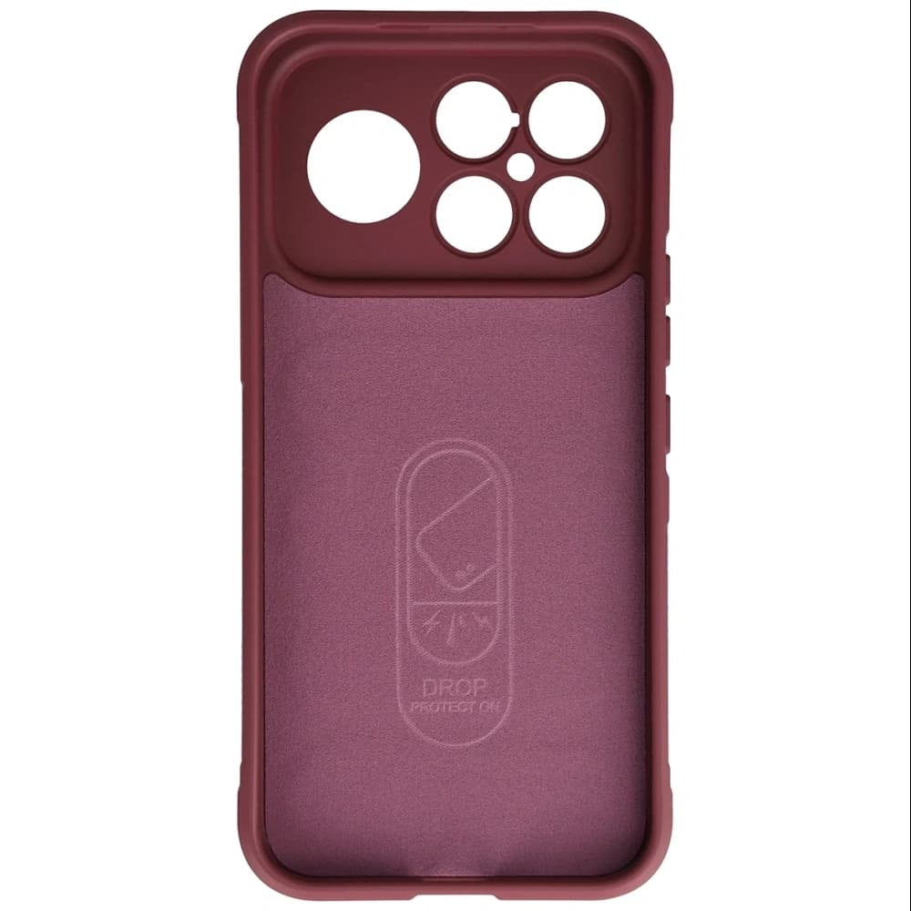 Etui rezistent Bizon Case Tur pentru Xiaomi POCO F8 Ultra, burgund
 - 5
