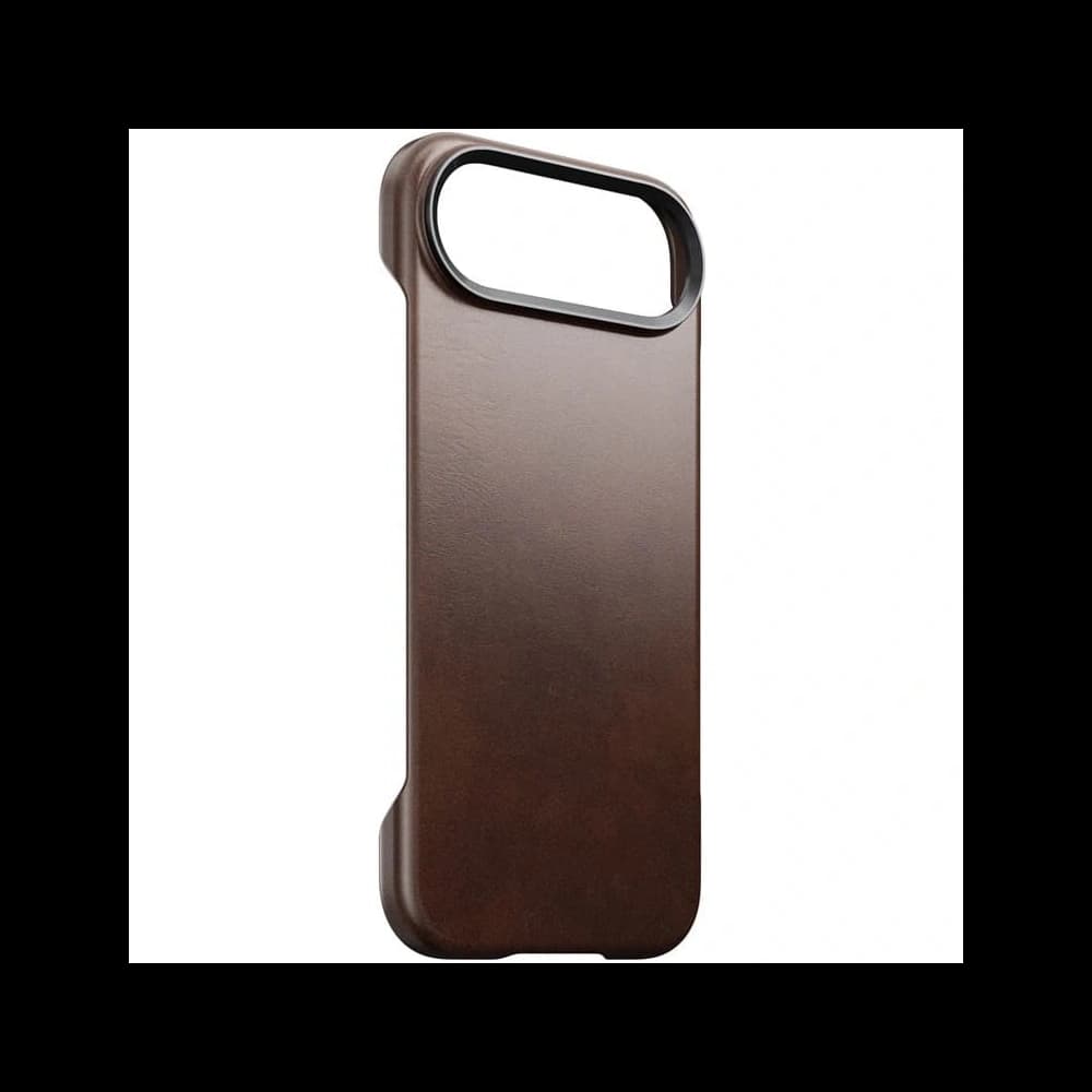 NOMAD Carcasă tradițională din piele pentru Apple iPhone Air MagSafe, piele Horween (maro rustic)