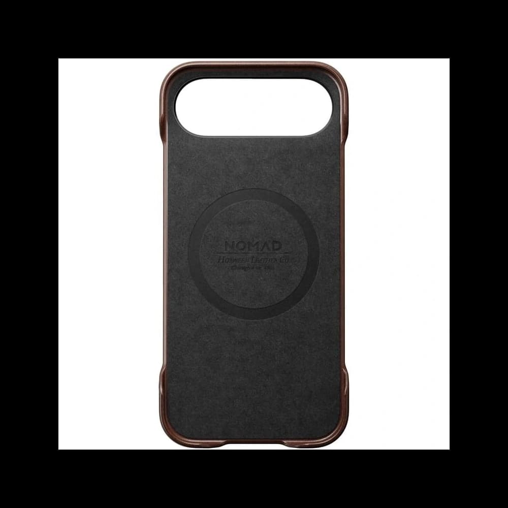 NOMAD Carcasă tradițională din piele pentru Apple iPhone Air MagSafe, piele Horween (maro rustic) - 5