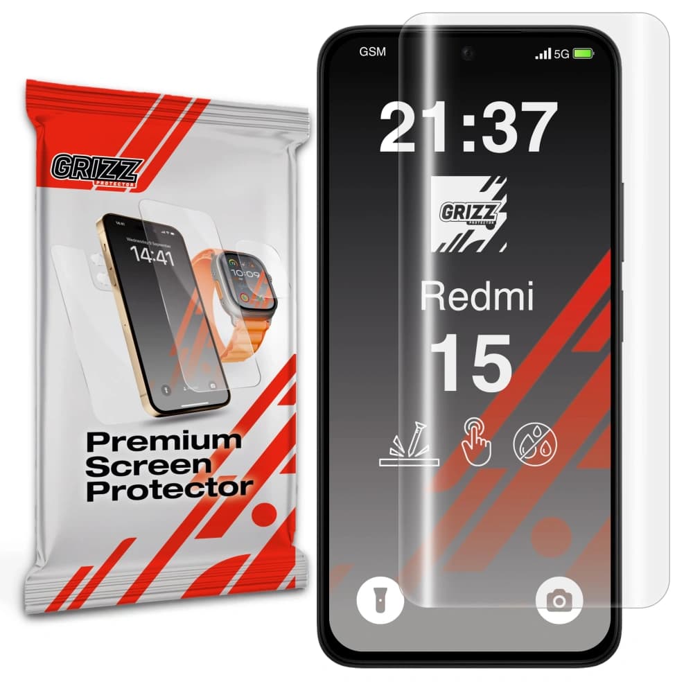 GrizzGlass Hydrofilm Xiaomi Redmi 15
 - 1
