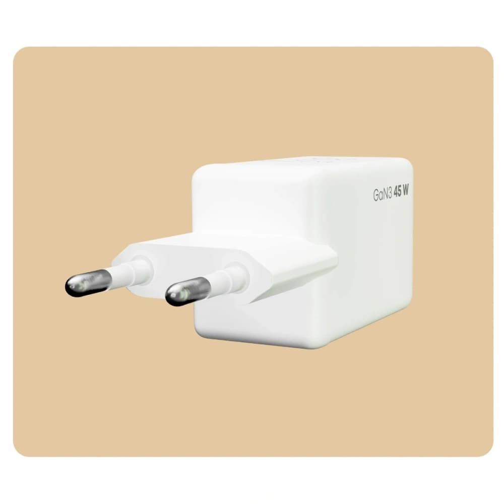 Bizon Charger VT-36B 45W 2xUSB-C PD QC 4.0 GAN3 bílý - 6