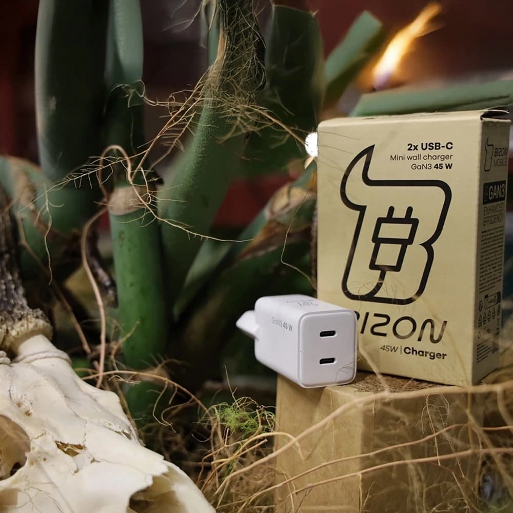 Bizon Charger VT-25B 25W USB-C PD, USB-A QC 4.0 GAN3 bílý - 5