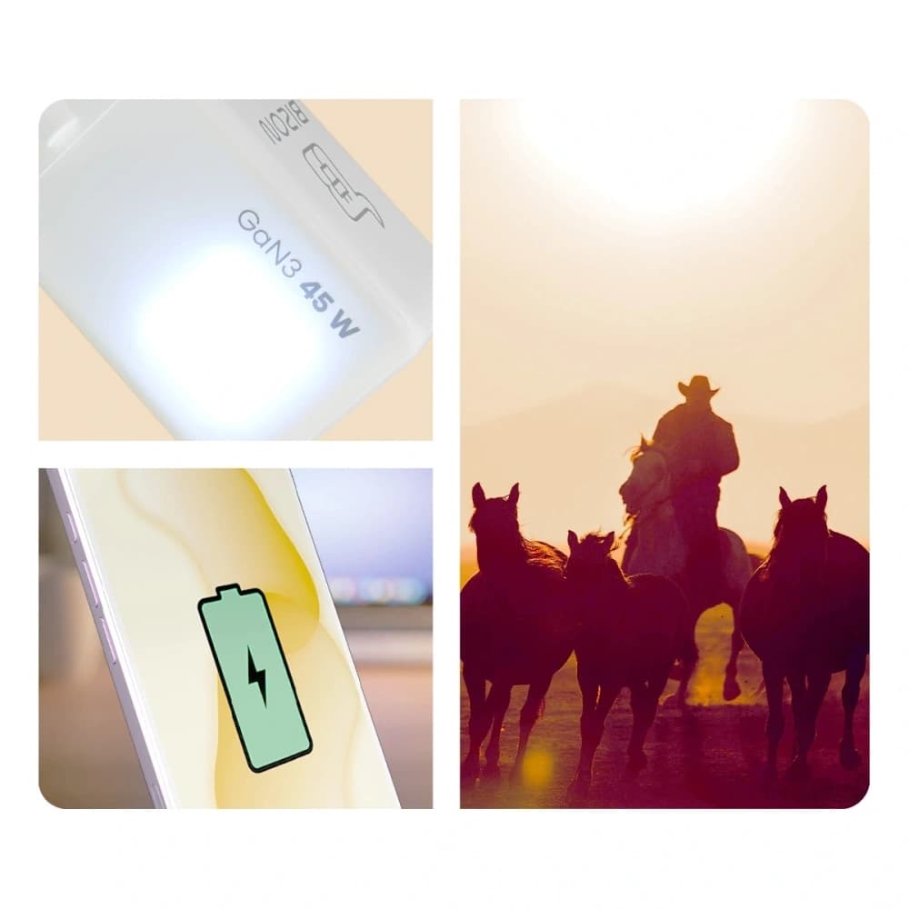 Bizon Charger VT-25B 25W USB-C PD, USB-A QC 4.0 GAN3 bílý - 7