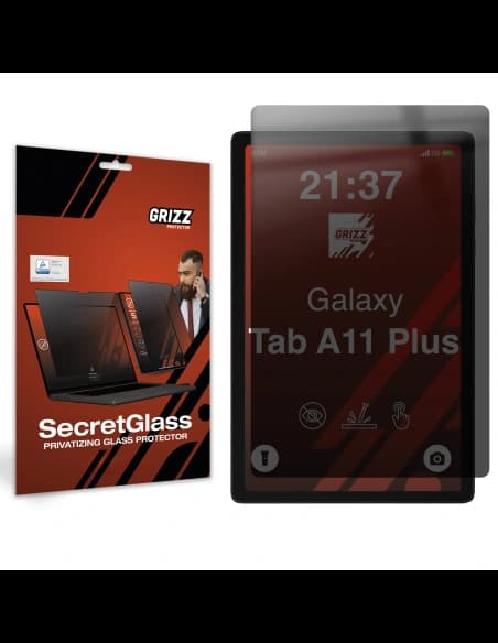 Matowe szkło prywatyzujące GrizzGlass SecretGlass do Samsung Galaxy Tab A11 Plus