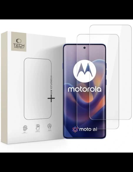 Tech-Protect Hydroflex Fit+ Motorola Edge 60 / 60 Pro / 60 Fusion Klar [2 PACK]
