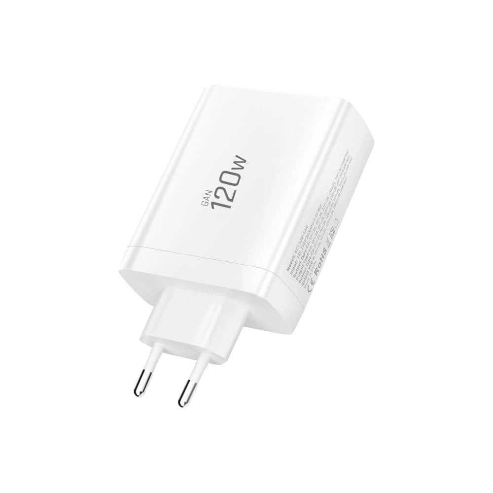 Tech-Protect NC120W-GAN 4-portový síťový nabíječ PD 120W / QC3.0 Bílé
 - 4