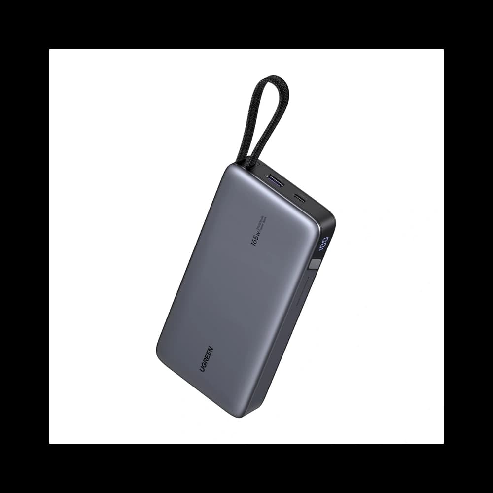 Ugreen PB552 Powerbank 25000mAh 165W USB-A, USB-C + cablu încorporat (gri)
 - 2