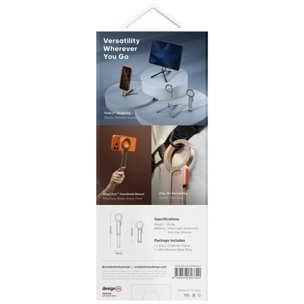 UNIQ Arcus TriPod Stand Suport Magnetic Champagne
 - 7