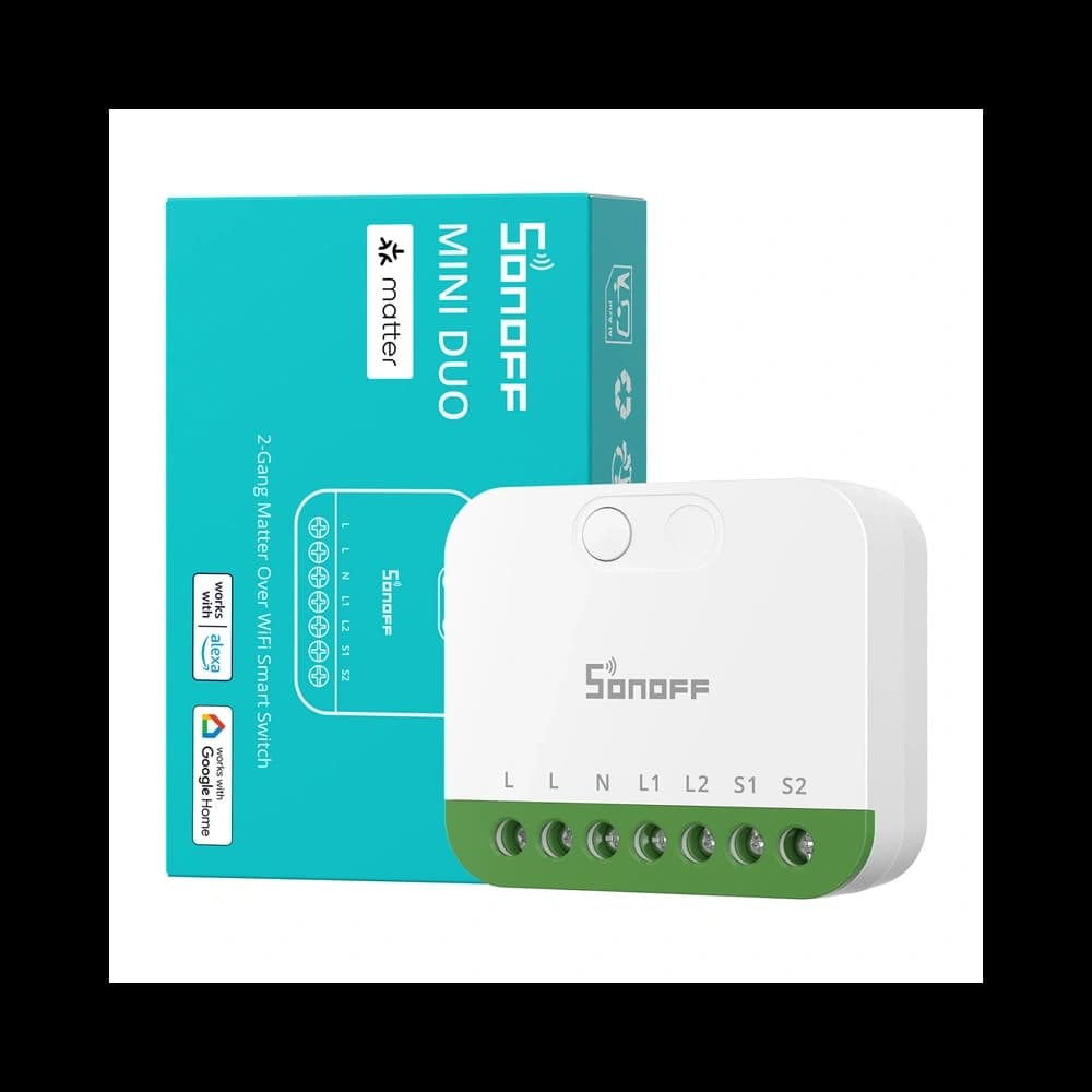 Dual-channel mini switch Sonoff MINI-2GS Matter - 5