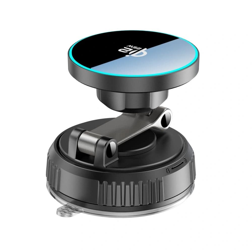 Uchwyt z ładowarką bezprzewodową Tech-Protect MM25W-V8 Qi2.2 Magnetic MagSafe Windshield & Dashboard Car Mount Wireless Charger 25W Black - 6