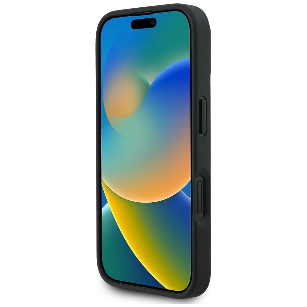 Karl Lagerfeld Grained Pattern & Logo MagSafe Apple iPhone 16 černý
 - 5