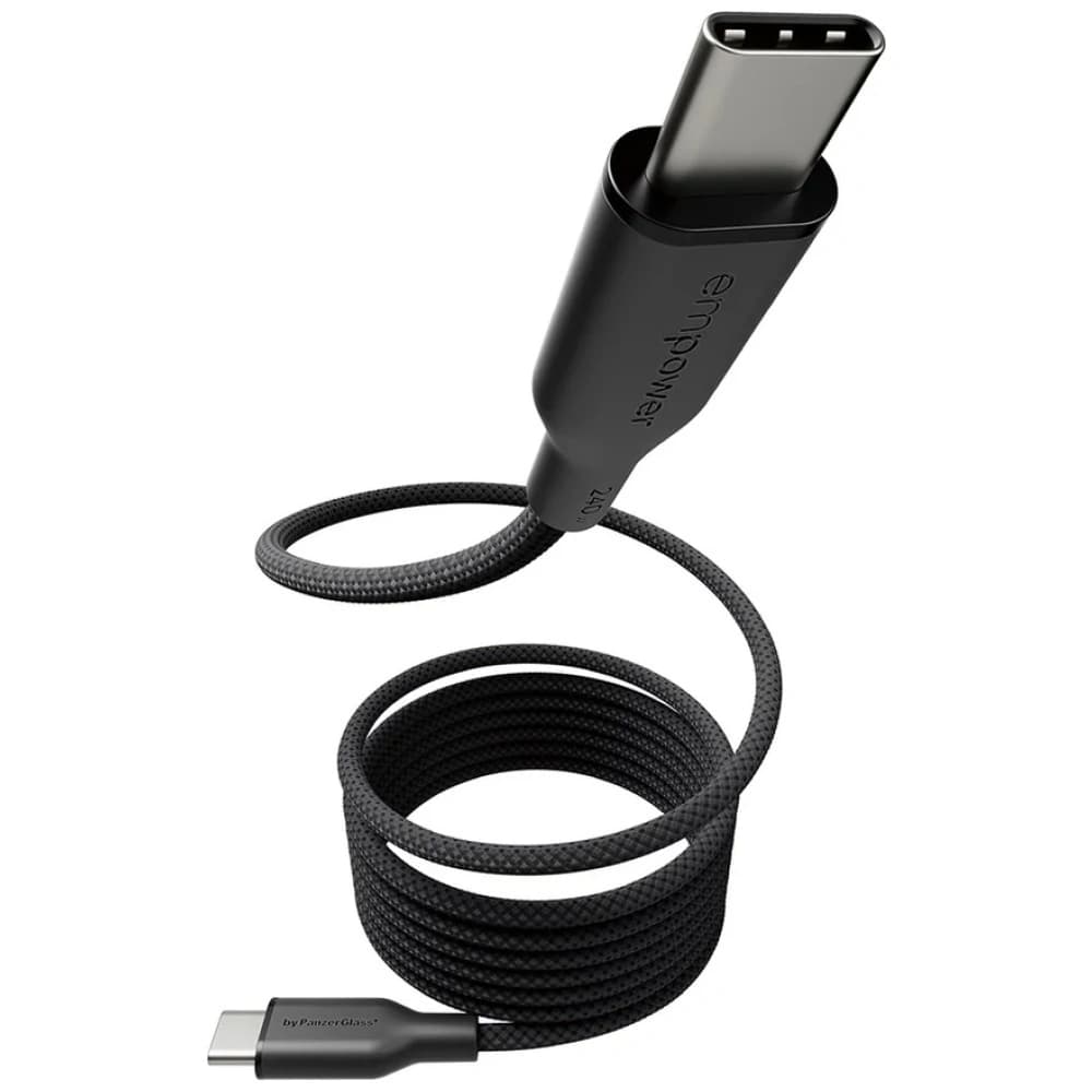 Cable by PanzerGlass Magnetic Empower 240W USB-C / USB-C 1.5m fekete
 - 2