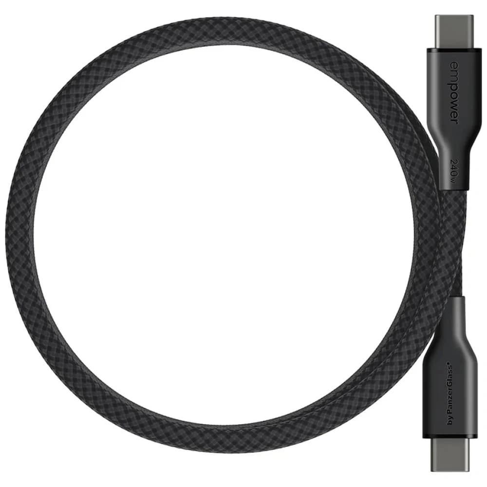 Cable by PanzerGlass Magnetic Empower 240W USB-C / USB-C 1.5m fekete
 - 3