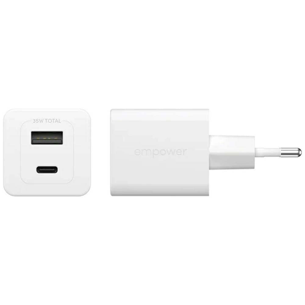 Ładowarka sieciowa Empower by PanzerGlass Turbo 35W USB-A, USB-C srebrno-biały - 3