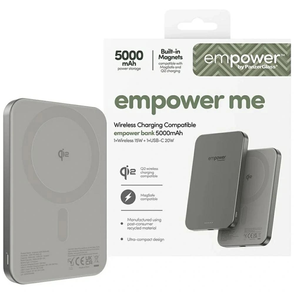 Empower Power Bank de la PanzerGlass 5000mAh titan
 - 1