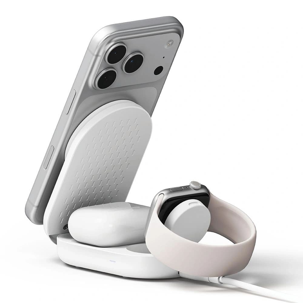 Ringke Qi2.2 25w 3in1 Magnetic MagSafe Wireless Folding Charger Fehér
 - 3