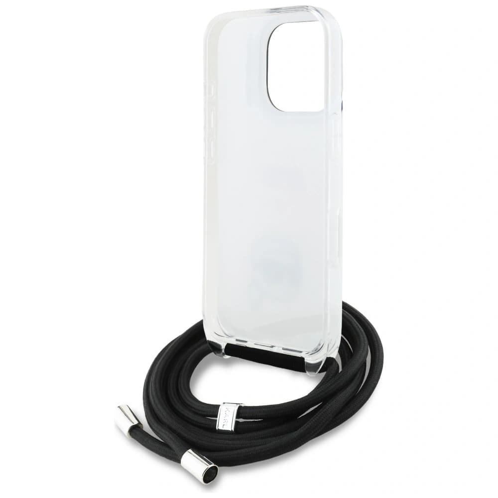 Karl Lagerfeld IML Crossbody Karl&Choupette Head Apple iPhone 16 Pro Max bílý
 - 6