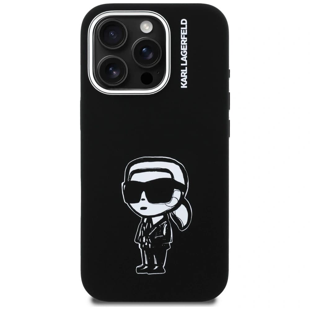 Karl Lagerfeld Silicone Karl Sketch MagSafe Apple iPhone 16 Pro black - 3