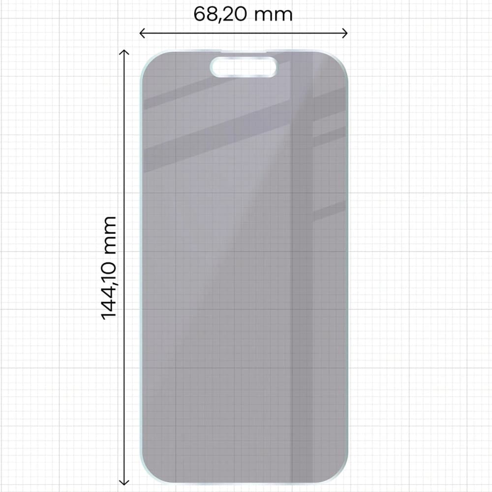 Bizon Glass Mule Shadow Apple iPhone 15 mat
 - 2