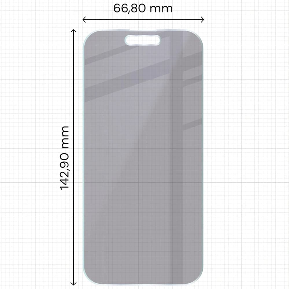 Bizon Glass Mule Shadow Apple iPhone 15 Pro mat - 2