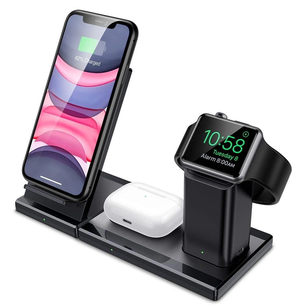 Stacja ładująca 3w1 ESR Wireless Charging Station Black - 1