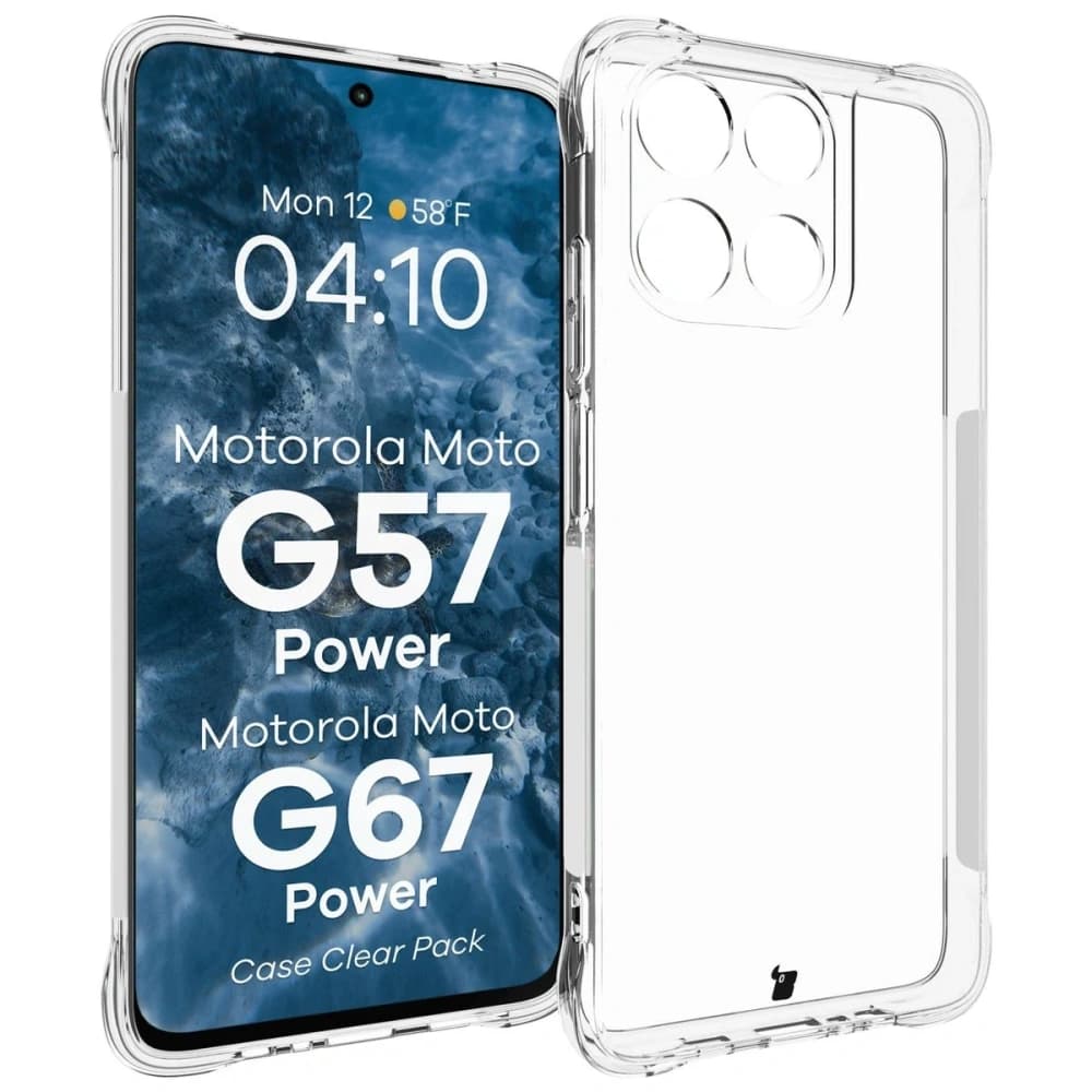 Bizon Case Clear Pack Motorola Moto G57 Power / G67 Power - 3