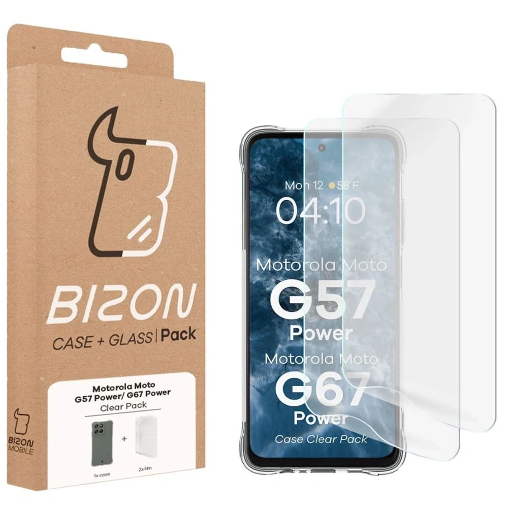 Bizon Case Clear Pack Motorola Moto G57 Power / G67 Power - 9