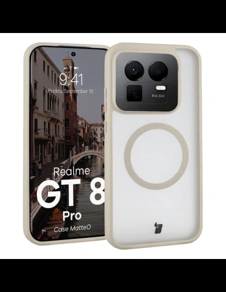 Bizon Case MatteO Magnetic Realme GT 8 Pro rauchbeige