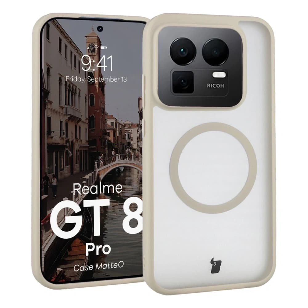 Bizon Case MatteO Magnetic Realme GT 8 Pro rauchbeige
 - 1