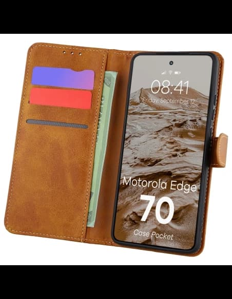 Bizon Case Pocket Motorola Edge 70 braun
