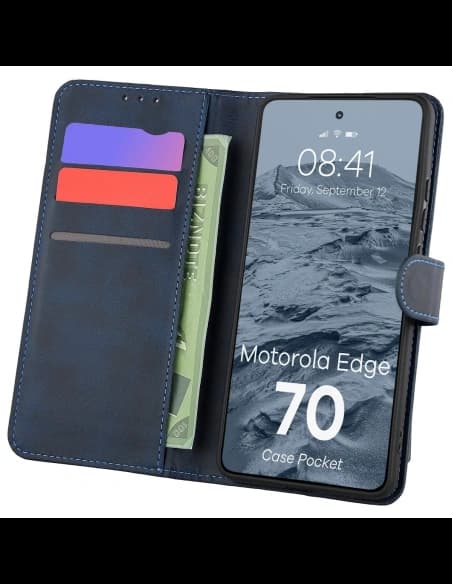 Bizon Case Pocket Motorola Edge 70 marineblau

