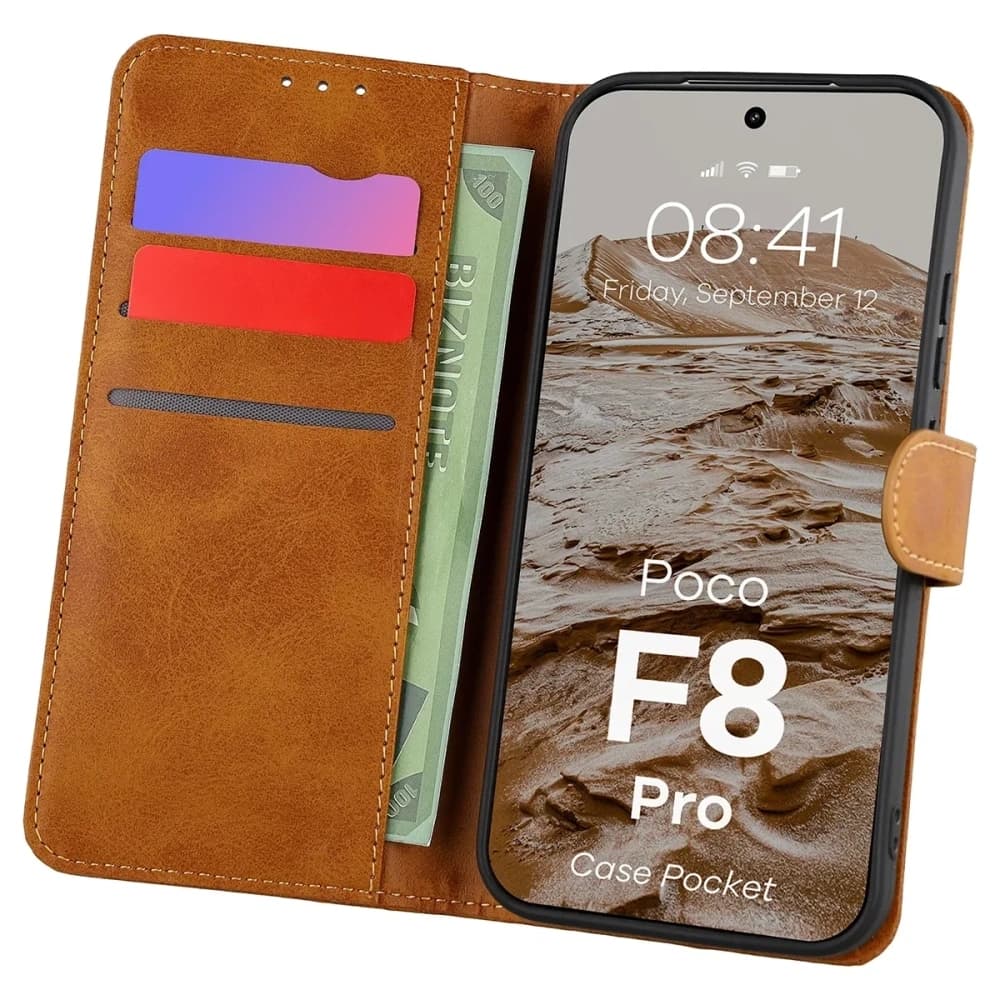 Bizon Case Pocket Xiaomi POCO F8 Pro barna