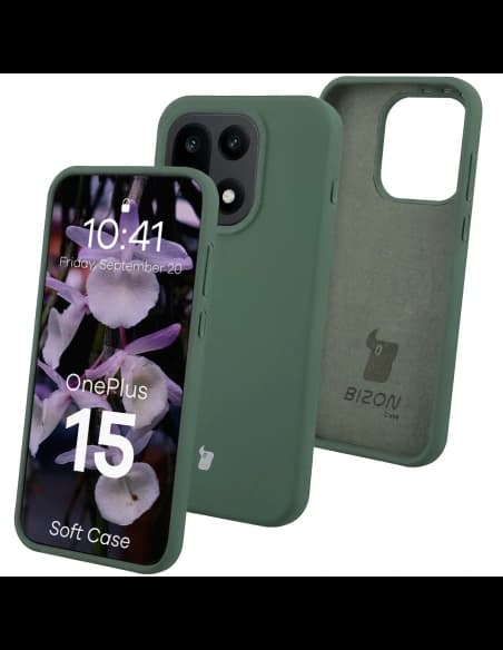 Bizon Soft Case OnePlus 15 tmavě zelený
