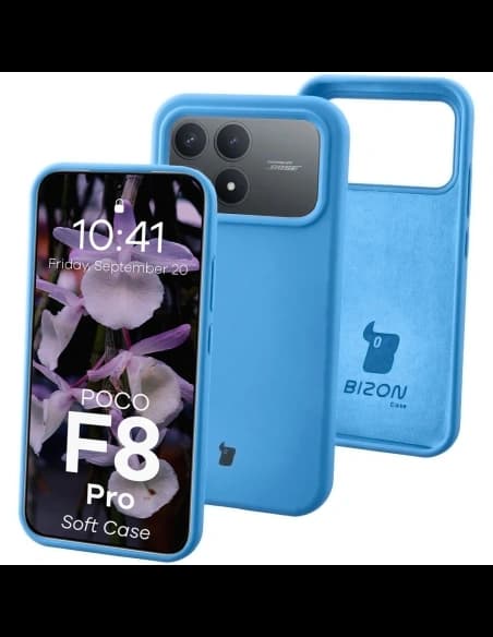 Carcasă Bizon Soft Xiaomi POCO F8 Pro albastră
