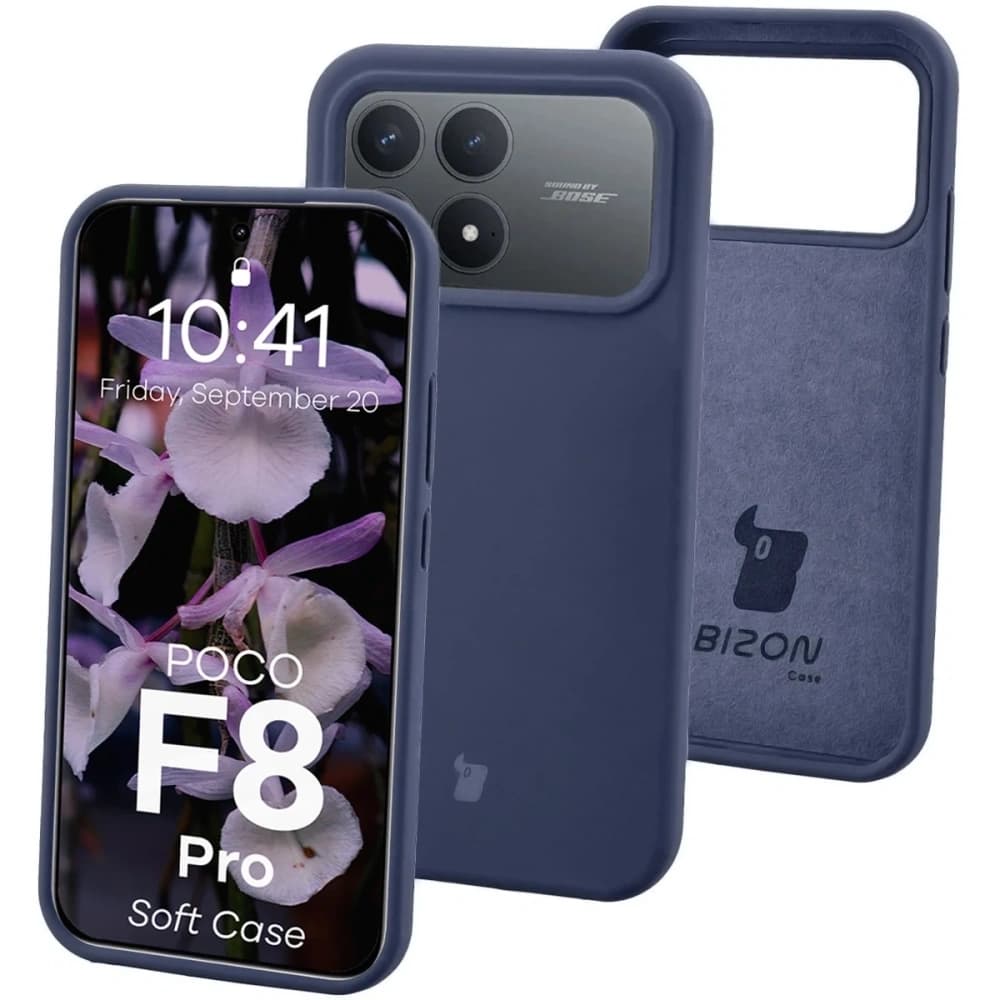 Carcasă Bizon Soft Xiaomi POCO F8 Pro albastru închis
 - 1