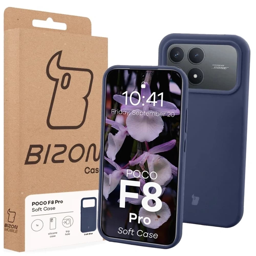 Carcasă Bizon Soft Xiaomi POCO F8 Pro albastru închis
 - 7