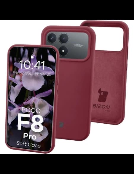 Carcasă Bizon Soft Xiaomi POCO F8 Pro mov închis
