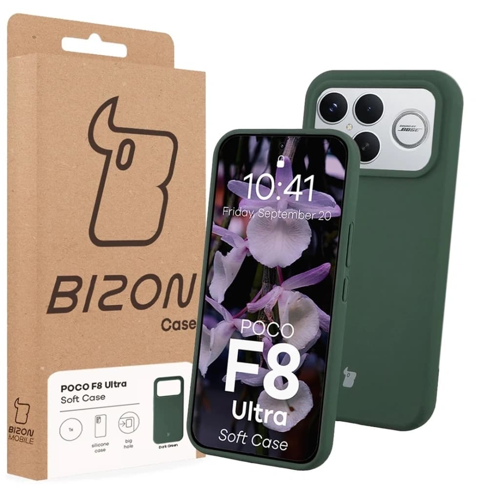 Bizon Soft Case Xiaomi POCO F8 Ultra dunkelgrün
- 7