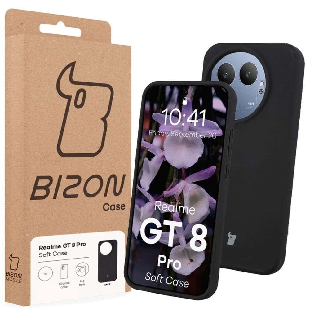 Bizon Soft Case Realme GT 8 Pro schwarz
- 7