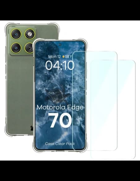 Bizon Case Clear Pack Motorola Edge 70
