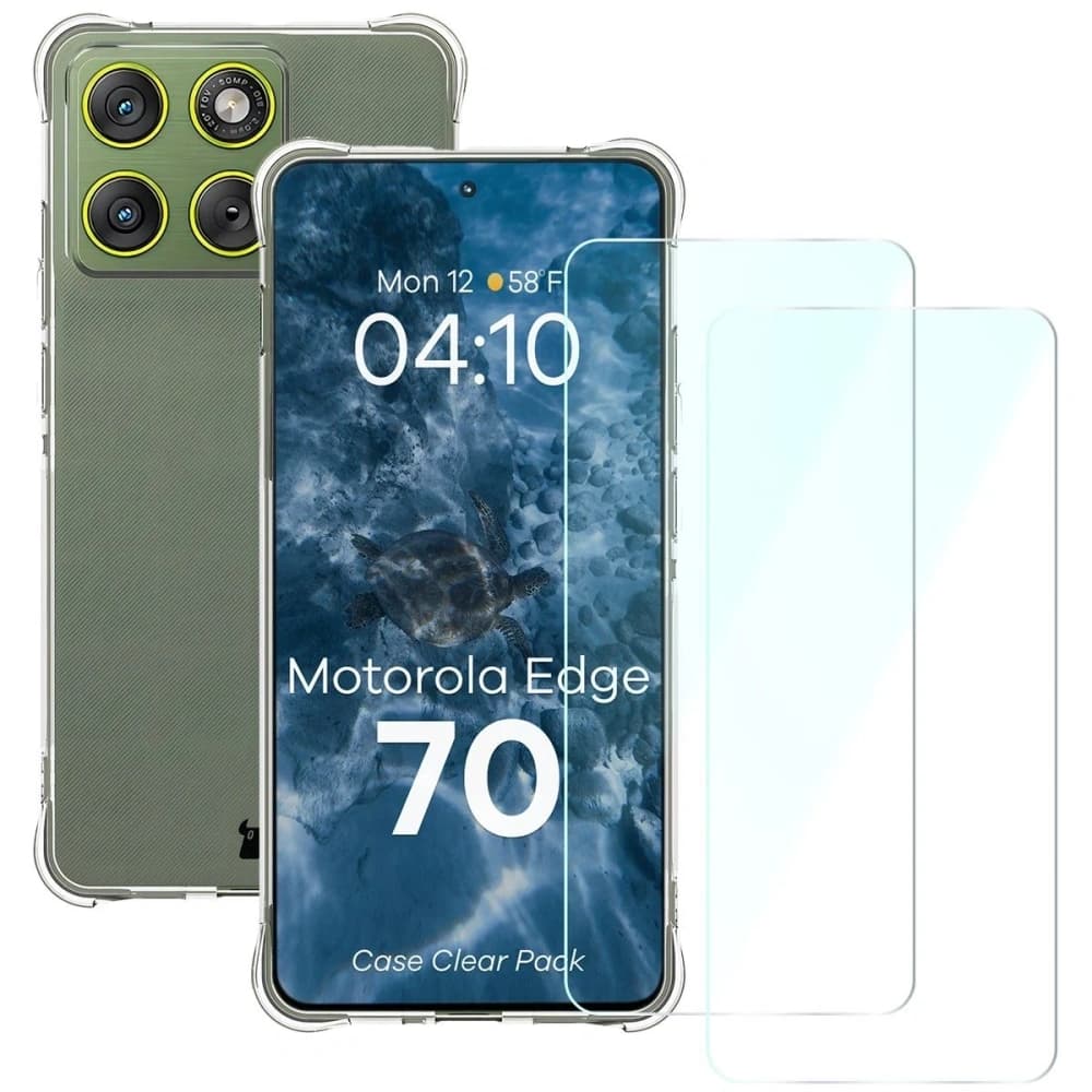 Bizon Case Clear Pack Motorola Edge 70
 - 1