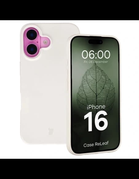 Bizon Case ReLeaf Apple iPhone 16 bílá
