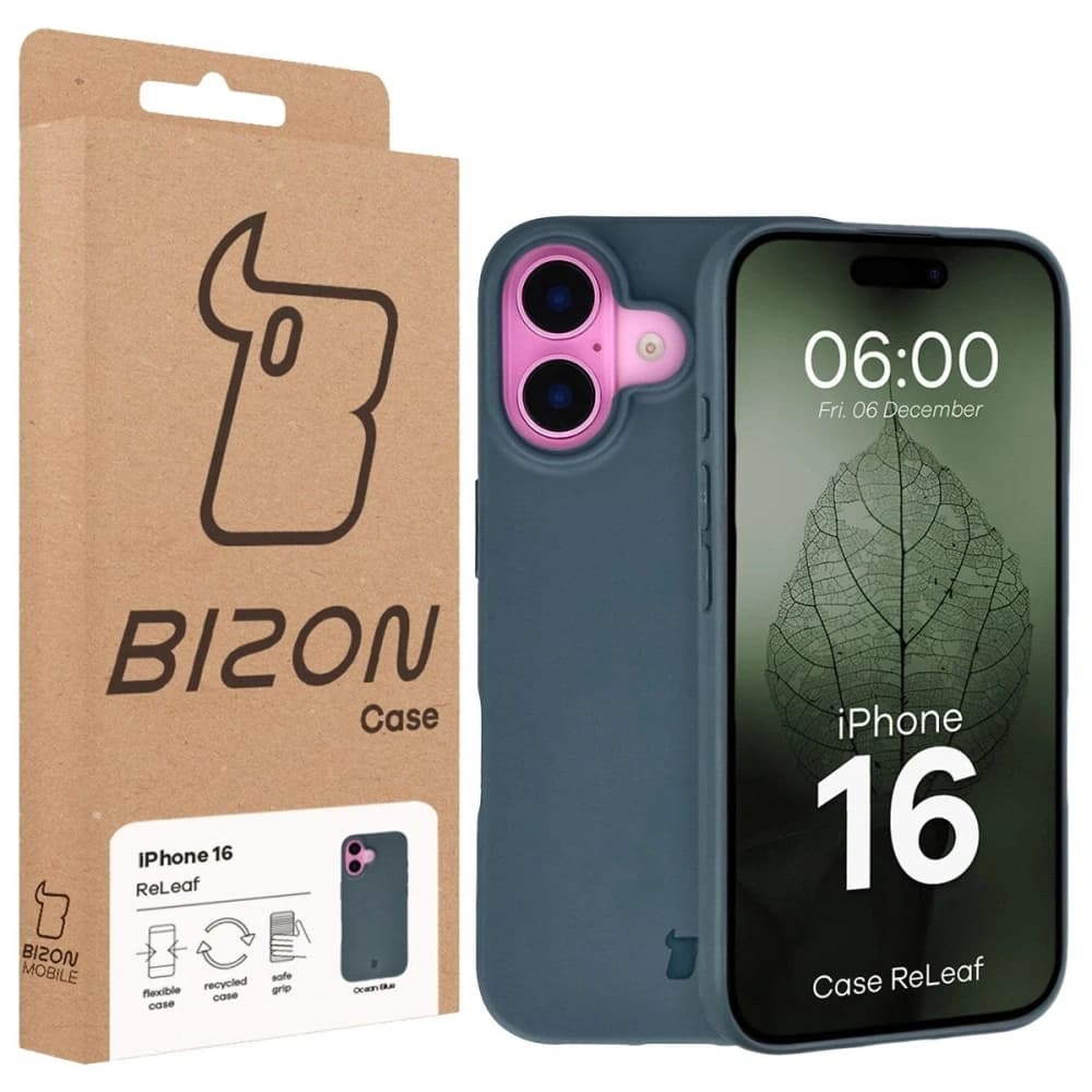 Bizon Case ReLeaf Apple iPhone 16 tmavě modrá
 - 6